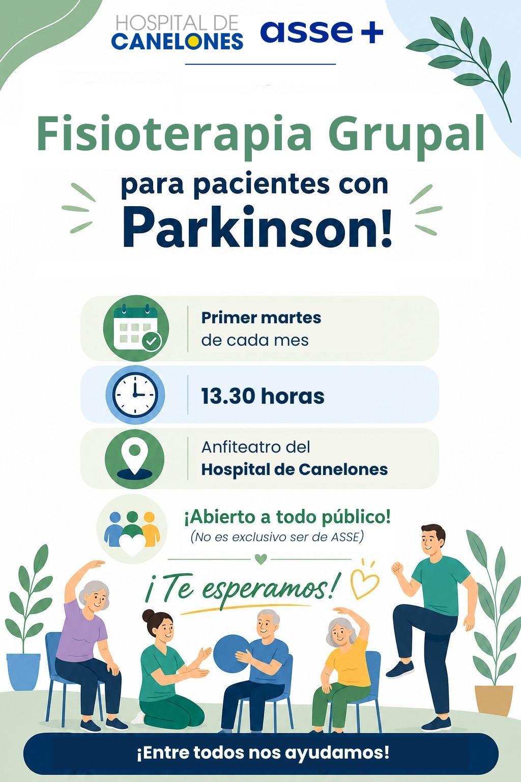 Fisioterapia Grupal para personas con Parkinson