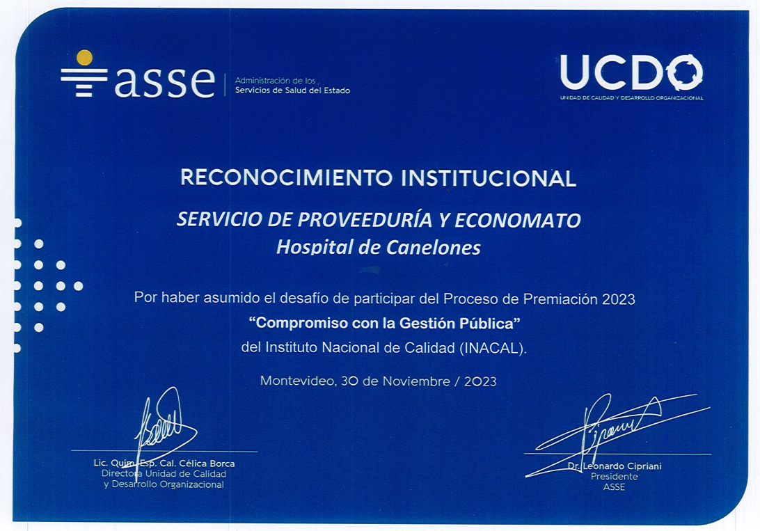 Reconocimiento - ASSE