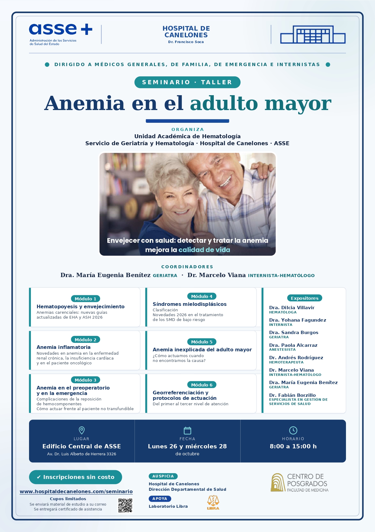 Anemia en adulto mayor | Seminario / Taller